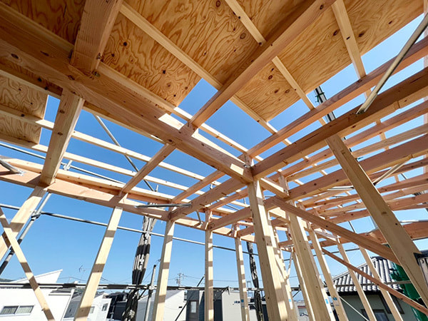 富士市株式会社一輝（いちき）建築工事・新築工事O様邸の上棟