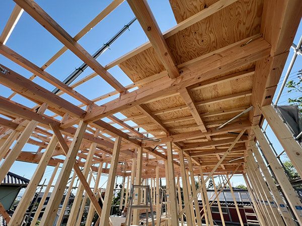 富士市株式会社一輝（いちき）建築工事・新築工事O様邸の上棟