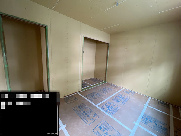 富士市株式会社一輝（いちき）建築工事・新築工事O様邸の建築中