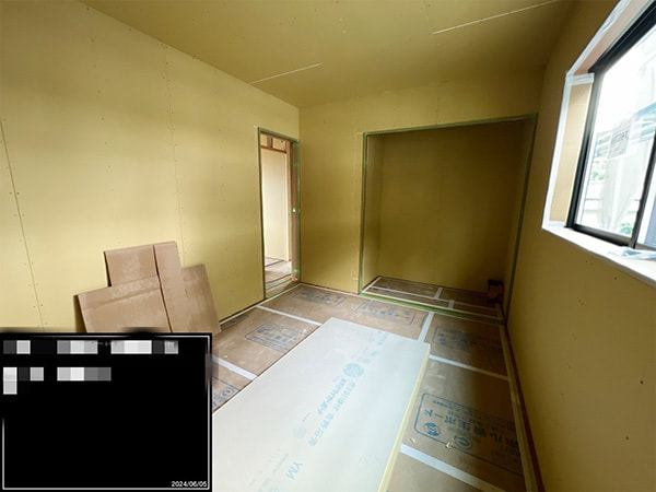 富士市株式会社一輝（いちき）建築工事・新築工事O様邸の建築中